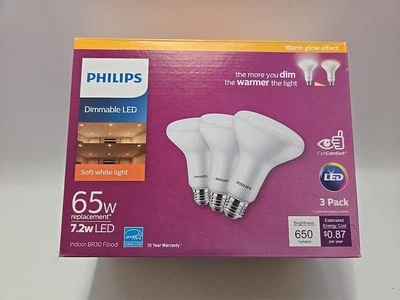 Philips 65W LED BR30 2700K 3PK - Image 1 of 3