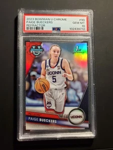 2023-24 Bowman University Chrome Paige Bueckers Refractor #90 Huskies PSA 10 - Picture 1 of 2