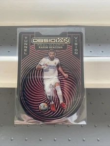 Panini Obsidian 21/22 Obsidian Karim Benzema Madrid /26 Red Tunnel Vision - Picture 1 of 2