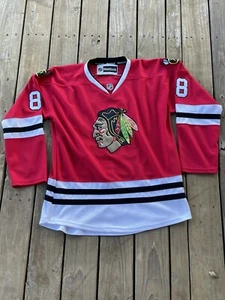 Patrick Kane Hockey Reebok Chicago Black NHL Jersey Stitched Uniform Size 52 - Picture 1 of 7