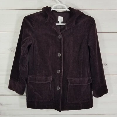 J. Jill женщин наследия пальто галтованный шнур размер SP сливы фиолетовый амбара пальто с капюшоном. - Изображение 1 из 4