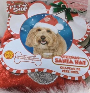 Reseller Lot 8 Rubies Red Pet Santa Claus Hat For Dogs Small Medium Christmas - Picture 1 of 4