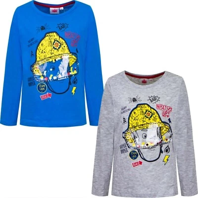 Feuerwehrmann Sam Langarmshirt Jungen 100% Baumwolle GR. 98-116 TH1216