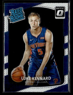 2017-18 Donruss Optic #189 Luke Kennard Rookie Card Detroit Pistons - Image 1 of 2