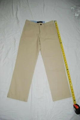 NUEVO Tommy Hilfiger Niño’s Uniforme Escolar Frente Plano Pantalones Talla 10 Viaje Caqui Foto 1 de 4