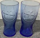 1961 Vintage McDonald's Blue Collector Glass 6.5” Tall -Set Of 2