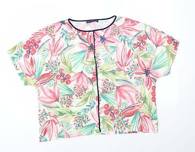 Camicia Da Donna Multicolore In Poliestere Floreale Poliestere Base Taglia 16 Collo Rotondo   • 5.67€