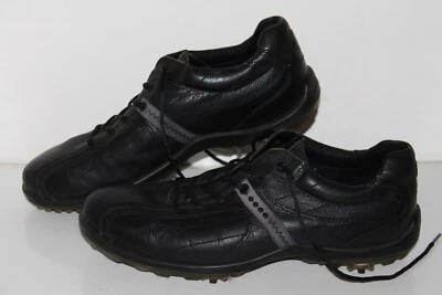 Zapatos de golf ECCO, #23999, negros/grises, cuero, para hombre talla 13 de EE. UU., 46 EUR Foto 1 de 4