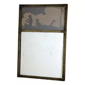 "Galería ROWLEY - Un espejo grande de panel de marquetería ""Piper"" - Imagen 1 de 5
