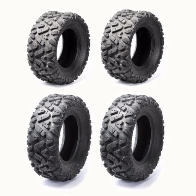 4pc 25" inch ATV Tire Tubeless 25x8-12 Front 25x10-12 Rear 6PR 25X8X12 25x10x12 - Image 1 of 4