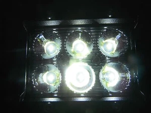 SET OF TWO CLEAR LED WORK LIGHTS•12 VOLT DC• RAT ROD 4X4 VERSATILE MTG BRACKETS! - Picture 1 of 12