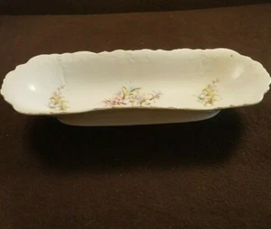 Oblong Bread Decorative Floral Dish - Picture 1 of 6