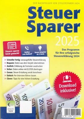 Steuer 2025 Einkommenssteuer Steuer Steuererklärung Steuerprogram Lidl 24 - Bild 1 von 2