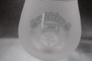 Manchester united frosted spirit glass- new - Picture 1 of 7