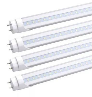 4 bulbs - T8 4FT Tube Lights 4Foot Led Light Bulbs 18W Led Shop Light 5000K - Image 1 of 4