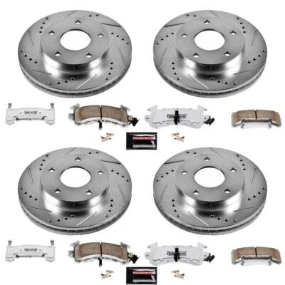 PowerStop Disc Brake Kit - Front and Rear - Fits Oldsmobile Toronado 1979-1985 Z Foto 1 de 4