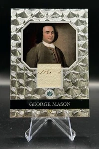 GEORGE MASON 2024 PIECES OF THE PAST KEEPSAKE HISTORICAL RELIC 1/1 #83 - Picture 1 of 4