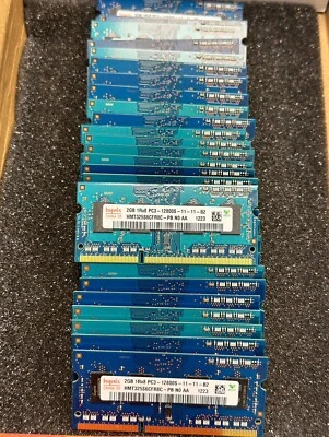Hynix 2GB (30x2GB) PC3-12800S DDR3-1600MHz Laptop Memory HMT325S6CFR8C-PB - Image 1 of 3