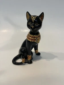 Lenox Egyptian Cat Goddess Black Porcelain Figurine 1999 - Picture 1 of 5