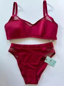 POUR MOI SEXY HIGH WAISTED MESH BIKINI UK 8/30D, 8/30DD, 8/32G BNWT - Picture 1 of 4