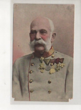 Kaiser Franz Josef Brustbild nicht  gelaufen Ecken mit Reisnagel Löcher
