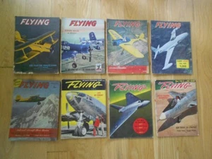 1945 1946 1948 1949 Flying Magazine Lot of 8 Issues WWII Cold War RARE Ads Info - Picture 1 of 24