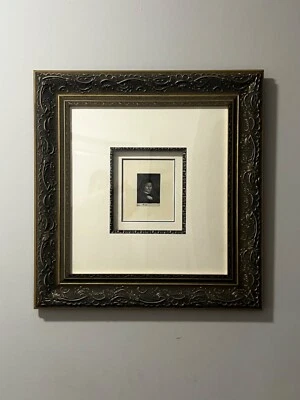 Rembrandt Etching - Mother with her hand on her chest - Image 1 of 4