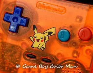 Nintendo Game Boy Color Orange Pikachu Limited Edition MINT ~ CONSOLE ONLY - Picture 1 of 10