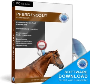 Pferdezucht, Stammbaum,Ahnentafel erstellen, Pferde,Hengst,Stute,Fohlen Software - Afbeelding 1 van 1