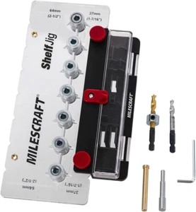 1343 Shelf Jig – Create ¼ In. and 5Mm Shelf Pin Holes for Cabinets. Standard 32M - Picture 1 of 6