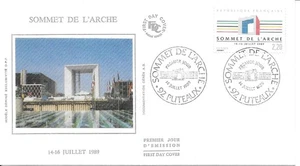 FRANCE 1989 FDC SOMMET DE L'ARCHE YT 2600 - Picture 1 of 1