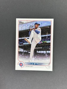 Actualización Topps 2022 Marcus Stroman variación de imagen #US50 béisbol en guante SP IV - Imagen 1 de 2