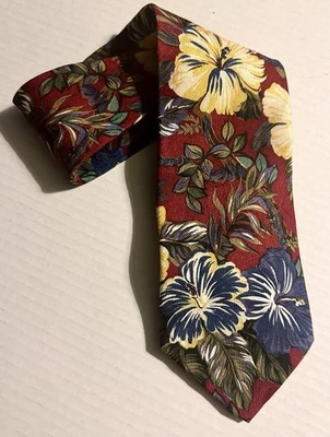Corbata de Hibisco Hawaiano Flores Echo Gary’s Island Dick’s Last Resort DE COLECCIÓN Foto 1 de 4