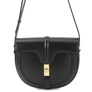 CELINE Buzas Szes 16 Shoulder Bag Leather Black 193993 - Picture 1 of 18