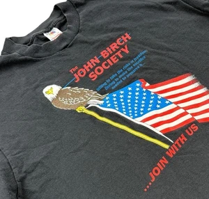 Vintage The John Birch Society Summer Camp Shirt MAGA Made In USA FOTL Size XL - Picture 1 of 10