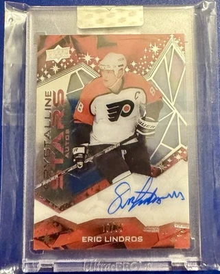 Eric Lindros Crystalline Stars Autos Flyers /35 2024-25 Clear Cut Hockey - Image 1 of 2