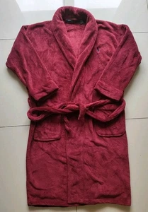 Polo Ralph Lauren weinrot Onesize weicher Plüsch Bademantel - Bild 1 von 17