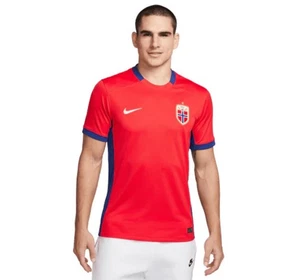 NIKE NORWAY 2023 HOME Red And Blue JERSEY Size XL - Picture 1 of 6