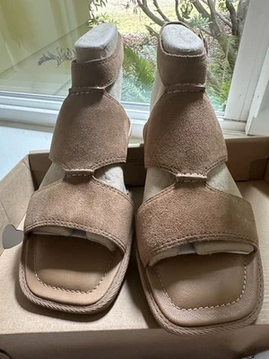 UGG Delray Ankle Strap Sandals “Mustard Seed” Beige W Size 8 New in Box NIB - Image 1 of 4