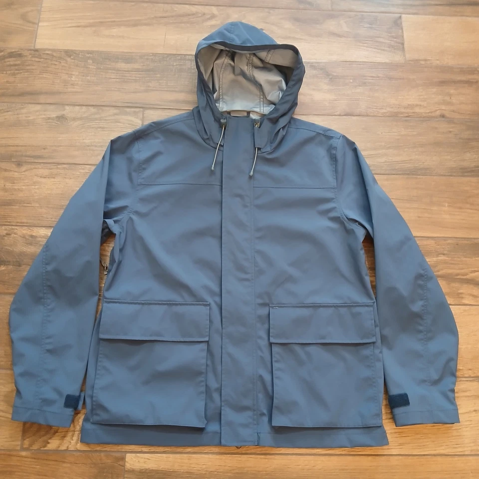 J экипажа дождевик мужской большой синий Brunswick легкий с капюшоном на открытом воздухе пальто - Изображение 1 из 4