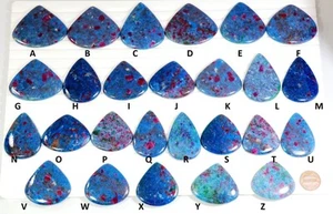 Summer offer Natural Red Ruby Sapphire In Blue Kaynite Pear Cabochon Gemstone - Picture 1 of 29