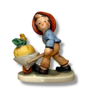 Vintage Friedel Bavaria Western Germany Hummel Boy Fruit Wheelbarrow Vegetable - Picture 1 of 4