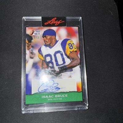 2022 Pro Set Issac Bruce PSA-1B1 Auto Autograph 1/3 - Image 1 of 2