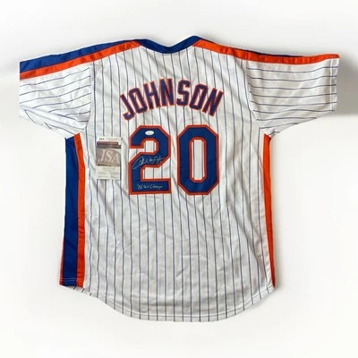 Camiseta XL personalizada firmada por SID FERNANDEZ de los Mets de Nueva York (certificado de autenticidad JSA Witness) Foto 1 de 4