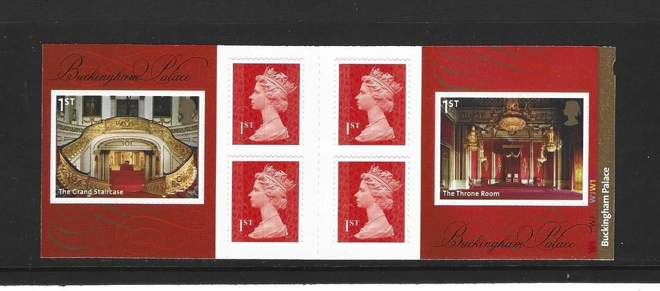 GB 2014 6 x 1st CLASS BUCKINGHAM PALACE STAMP BOOKLET PM42 - CYLINDER W1 - Image 1 of 1