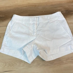 J. Pantaloncini chino bianchi donna Crew taglia 0 - Foto 1 di 8