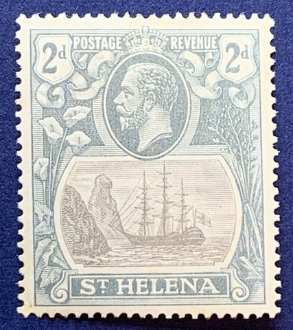 1923 ST HELENA STAMP 2D #82 MINT HINGED, GREAT COLORS Cover