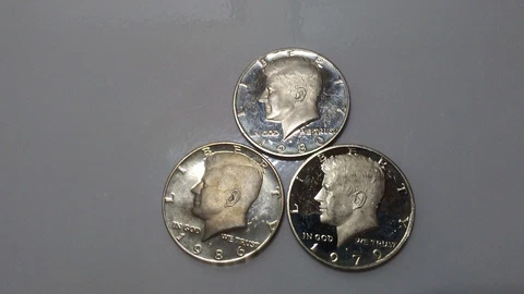 Kennedy Half Dollar Clad Proof Three Coin Lot Cover