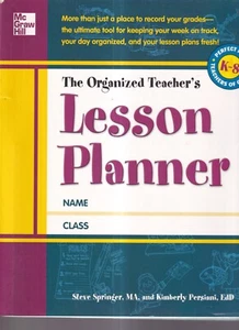 THE ORGANIZED TEACHER'S LESSON PLANNER (2012 Spiral Paperbound){H10} - Foto 1 di 2