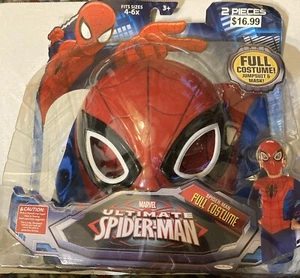 Marvel Ultimate Spider-Man Mask & Jumpsuit 2013 Size 4-6x Full Costume 2-Pc - Picture 1 of 15